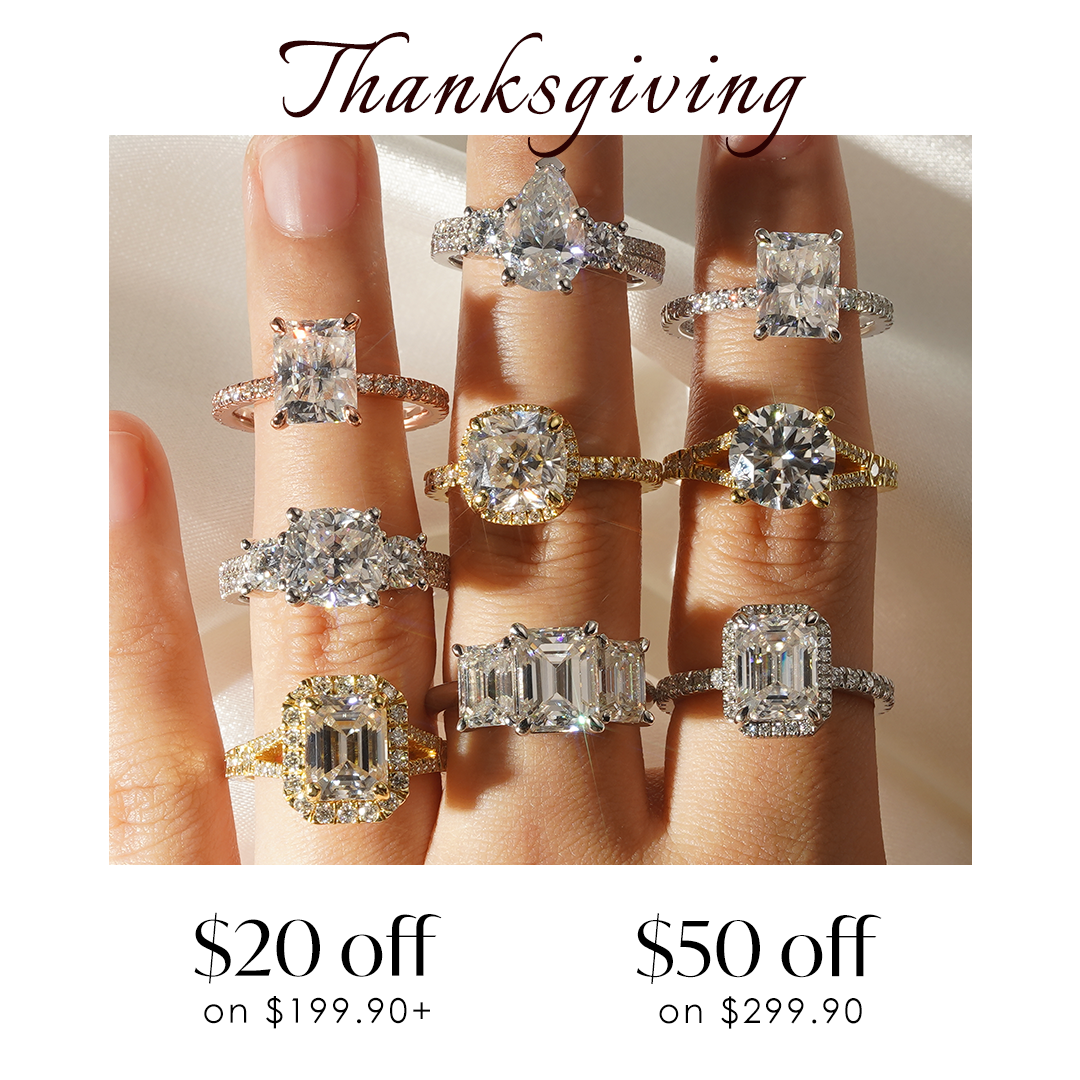 Giving Thanks with Style: Moissanite Engagement Rings for Thanksgiving