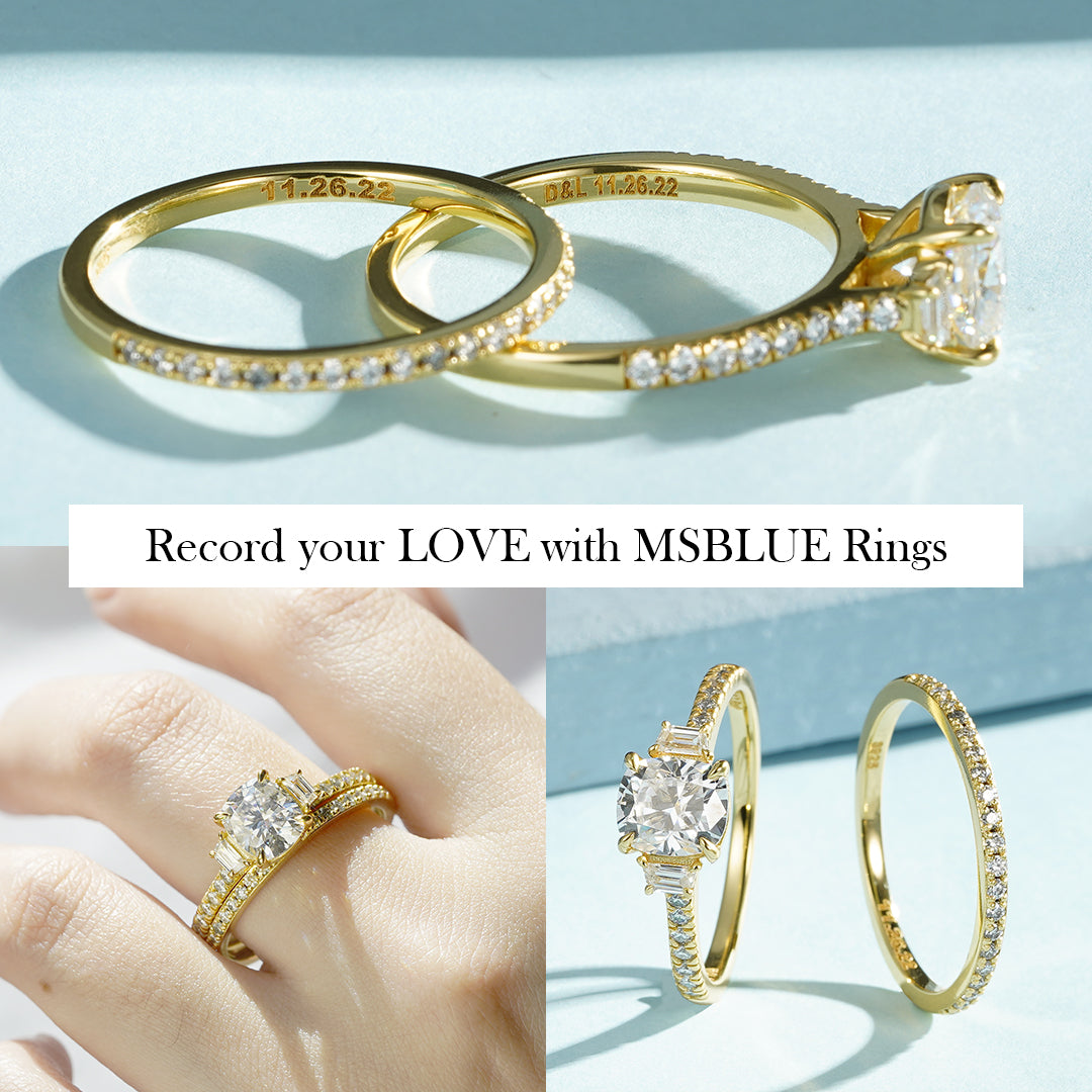 Popular Wedding Bands to Match an Engagement Ring - MSBLUE Jewelry