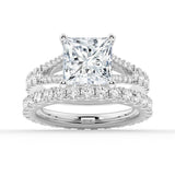 Princess Cut Split-Shank Engagement Ring - MSBLUE Jewelry