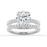 Round Cut Moissanite Bridal Set - MSBLUE Jewelry