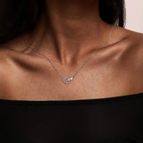 Pavé Lab Grown Diamond Interlocking Love Necklace