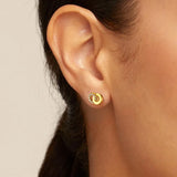 Interlocking Dual Hoop Earrings