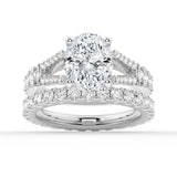 Oval Cut Split-Shank Engagement Ring