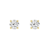 4 ctw Cushion Cut Moissanite 4-Prong Solitaire Stud Earrings