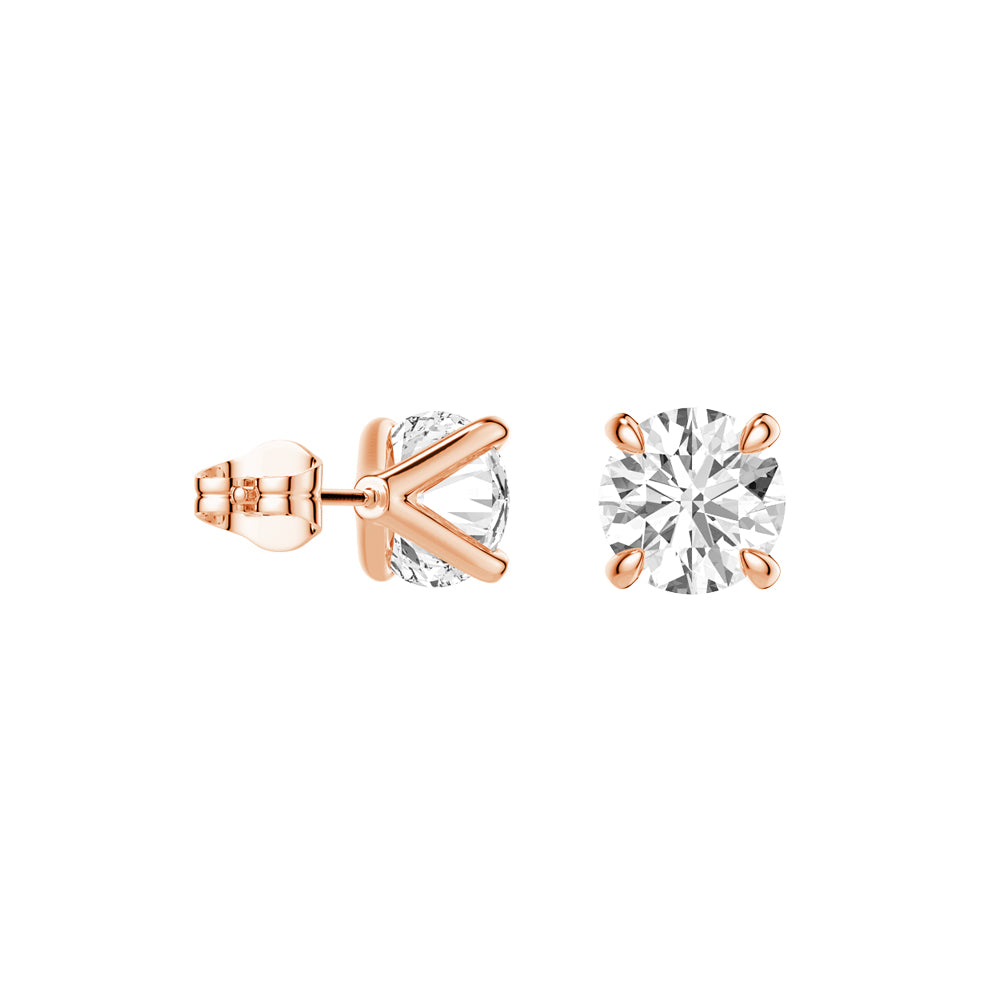 1 CT. Brilliant Moissanite Earring Studs - MSBLUE Jewelry