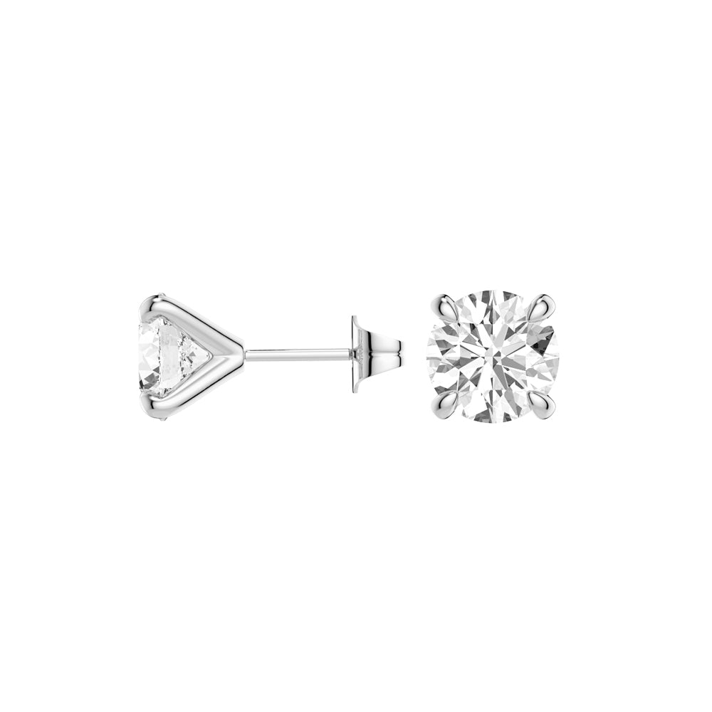 1 CT. Brilliant Moissanite Earring Studs - MSBLUE Jewelry