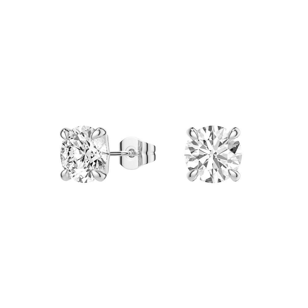 1 CT. Brilliant Moissanite Earring Studs - MSBLUE Jewelry