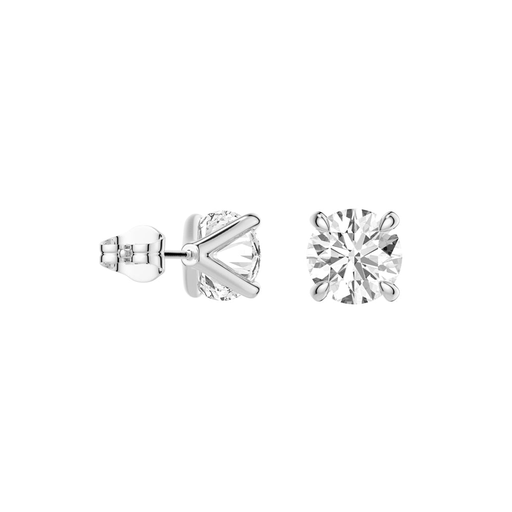 1 CT. Brilliant Moissanite Earring Studs - MSBLUE Jewelry