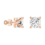 1 CT. Cushion Cut Moissanite Earring Studs - MSBLUE Jewelry