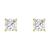 1 CT. Cushion Cut Moissanite Earring Studs - MSBLUE Jewelry