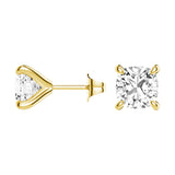 1 CT. Cushion Cut Moissanite Earring Studs - MSBLUE Jewelry