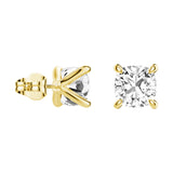 1 CT. Cushion Cut Moissanite Earring Studs - MSBLUE Jewelry