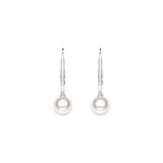 8mm Freshwater Cultured Pearl Leverback Earrings - MSBLUE Jewelry