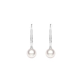 8mm Freshwater Cultured Pearl Leverback Earrings - MSBLUE Jewelry