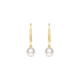 8mm Freshwater Cultured Pearl Leverback Earrings - MSBLUE Jewelry