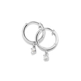 Round Lab Grown Diamond Hoop Earrings - MSBLUE Jewelry