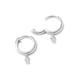 Round Lab Grown Diamond Hoop Earrings - MSBLUE Jewelry