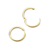 Large Tube Hoop Earrings