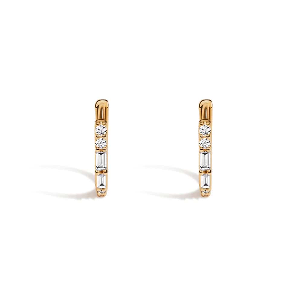 Eternal Radiance Hoop Lab Grown Diamond Earrings - MSBLUE JEWELRY