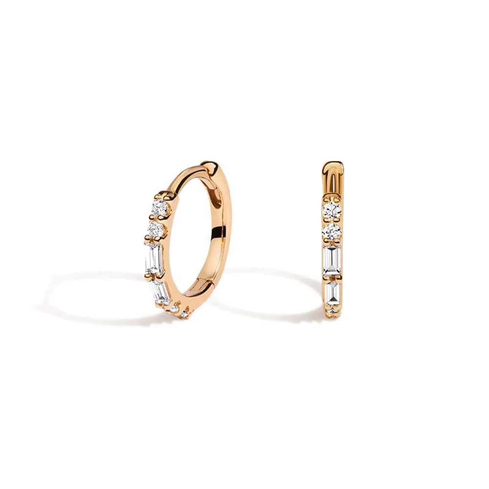 Eternal Radiance Hoop Lab Grown Diamond Earrings - MSBLUE JEWELRY