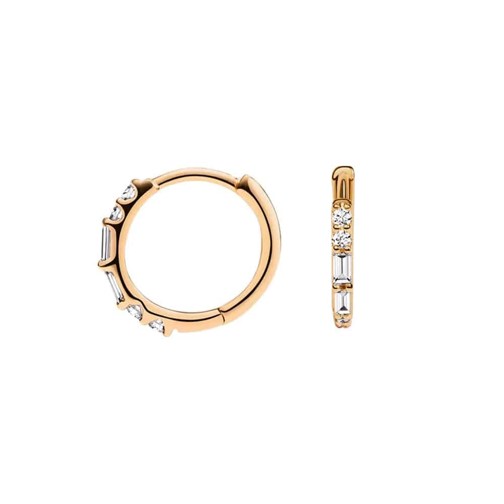 Eternal Radiance Hoop Lab Grown Diamond Earrings - MSBLUE JEWELRY