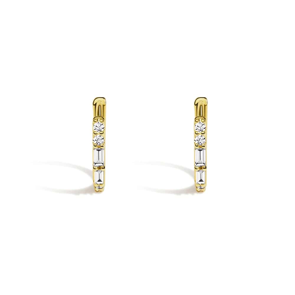 Eternal Radiance Hoop Lab Grown Diamond Earrings - MSBLUE JEWELRY