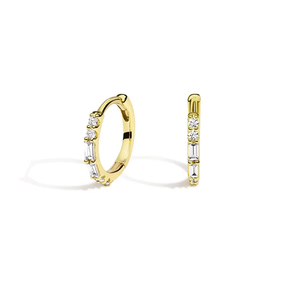 Eternal Radiance Hoop Lab Grown Diamond Earrings - MSBLUE JEWELRY