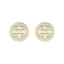 Infinity Halo Lab Grown Diamond Circle Cluster Sutd Earrings - MSBLUE JEWELRY