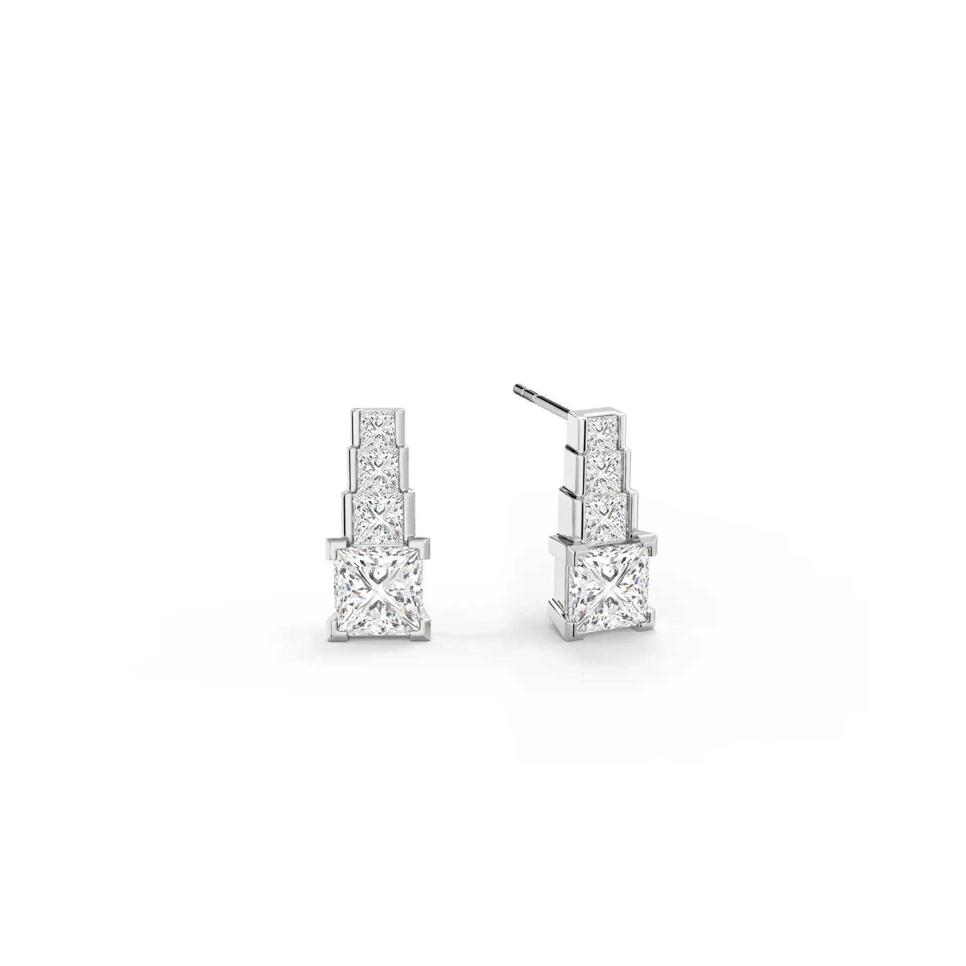 Tiered Princess Drops Earrings