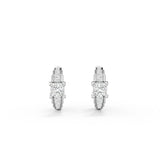 Prism Princess Moissanite Hoops