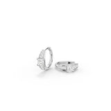 Prism Princess Moissanite Hoops