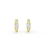 Prism Princess Moissanite Hoops