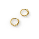 Mixed Shape Moissanite Huggie Earrings