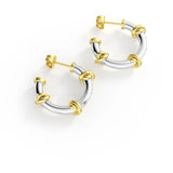 Duo Knot C Stud Earrings