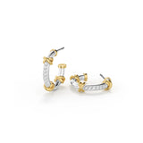 Duo Knot C Stud Earrings