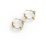 Duo Knot C Stud Earrings