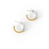 Mixed Metal Triple Band Hoops