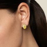 Sculptural Curved Stud Earrings