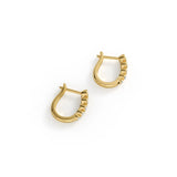 Graduated Moissanite Huggie Hoop Earrings