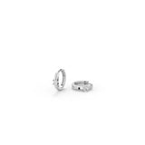 Moissanite Huggie Hoop Earrings