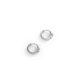 Moissanite Huggie Hoop Earrings