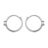 Moissanite Huggie Hoop Earrings