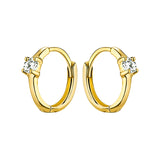 Moissanite Huggie Hoop Earrings