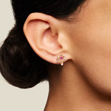 "Rose of Resilience" Breast Cancer Awareness Stud Earrings