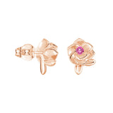 "Rose of Resilience" Breast Cancer Awareness Stud Earrings
