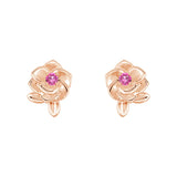 "Rose of Resilience" Breast Cancer Awareness Stud Earrings