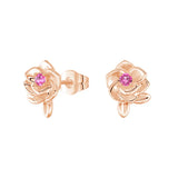 "Rose of Resilience" Breast Cancer Awareness Stud Earrings