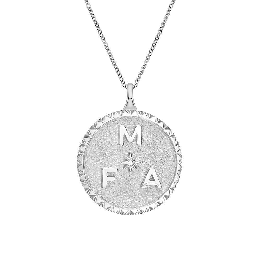 Personalized Initial Medallion Necklace