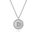 Initial D Medallion Necklace