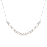 4mm Freshwater Cultured Pearl String Bar Necklace - MSBLUE Jewelry